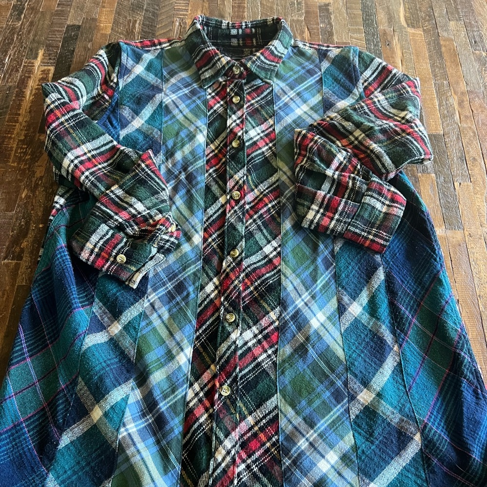 French Connection flannel tunic top